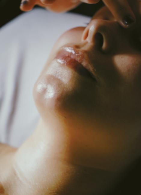 Close-up of clear, healthy-looking skin, the result of a routine that protects against skin barrier damage.
